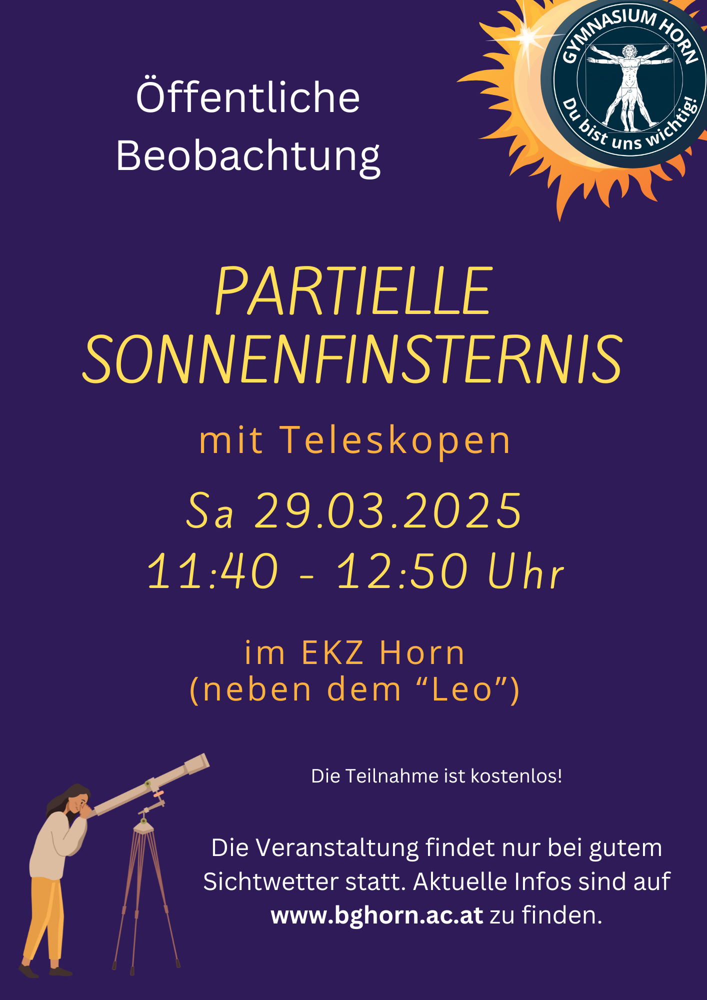 Sonnenfinsternis beobachten